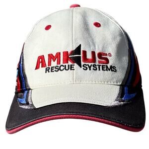 White Nascar Amkus Men's Hat